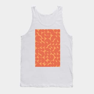 Hotdog Colored Geometric Pattern - Shapes #10 Tank Top